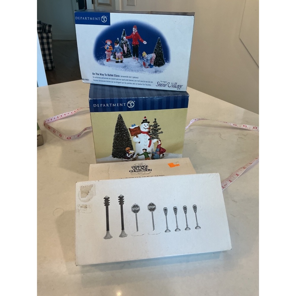 Dept 56 Utilities Bundle Set of 4-Utilities,Ballet Class,Christmas at Park,Park